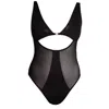 Zelf Intimates Women's Stella Black Bodysuit Recycled In Black