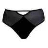 Zelf Intimates Women's Stella Black High Waist Panty Recycled In Black