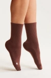 Zella 3-pack Crew Socks In Brown
