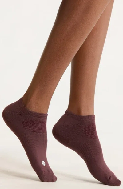 Zella 3-pack Low Training Socks In Burgundy