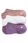 Zella 3-pack Low Training Socks In Purple Moon