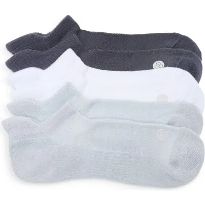 Zella 3-pack Tab Ankle Socks In Blue