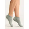 Zella 3-pack Tab Ankle Socks In Gray