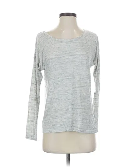 Pre-owned Zella 3/4 Sleeve T-shirt In Gray