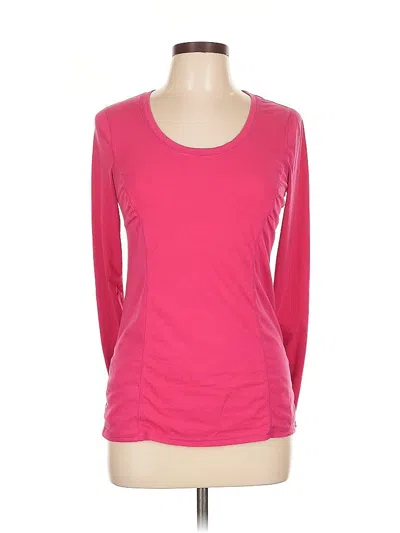 Pre-owned Zella 3/4 Sleeve T-shirt In Pink