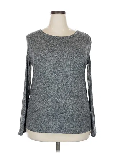 Pre-owned Zella 3/4 Sleeve T-shirt In Gray