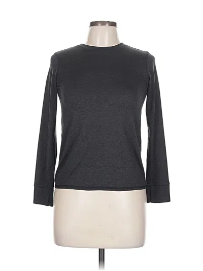 Pre-owned Zella 3/4 Sleeve T-shirt In Gray