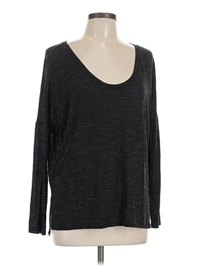 Pre-owned Zella 3/4 Sleeve T-shirt In Gray
