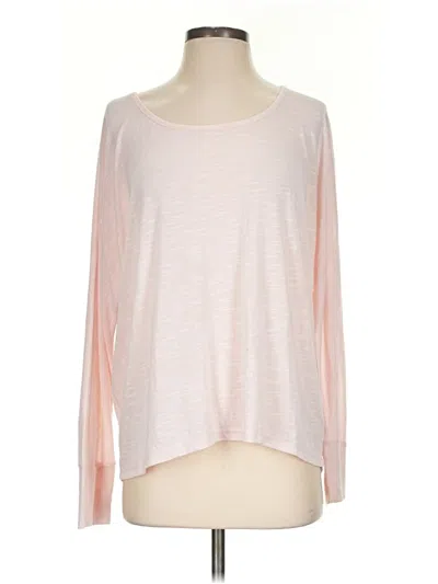 Pre-owned Zella 3/4 Sleeve T-shirt In Pink