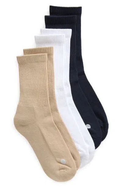 Zella 3-pack Crew Socks In Multi