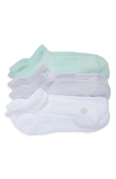 Zella 3-pack Tab Ankle Socks In Blue