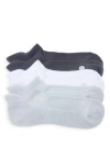 Zella 3-pack Tab Ankle Socks In Gray