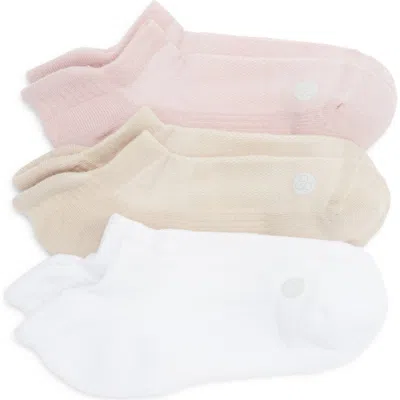 Zella 3-pack Tab Ankle Socks In Purple