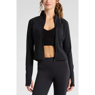 Zella Active Fleece Jacket In Black