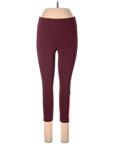 Pre-owned Zella Active Pants In Burgundy