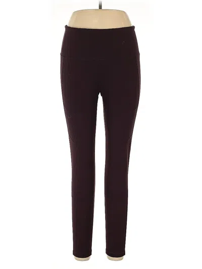 Pre-owned Zella Active Pants In Burgundy