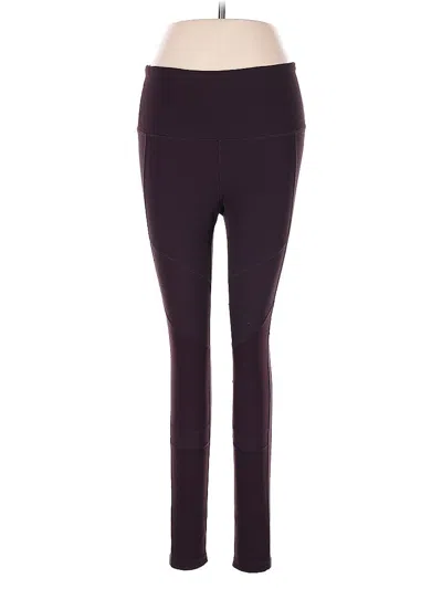 Pre-owned Zella Active Pants In Burgundy