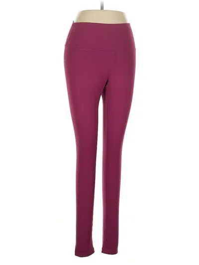 Pre-owned Zella Active Pants In Burgundy