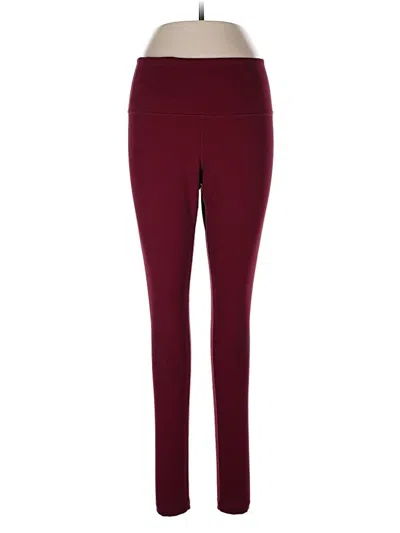 Pre-owned Zella Active Pants In Burgundy