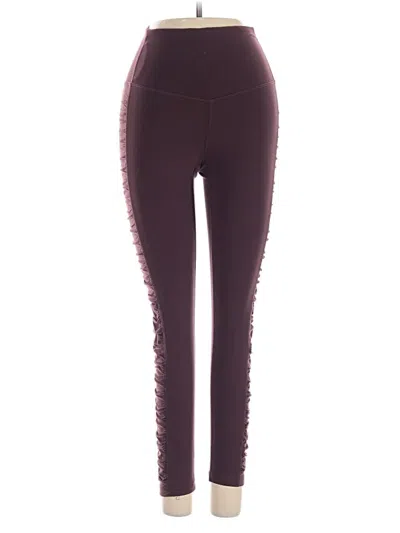 Pre-owned Zella Active Pants In Burgundy