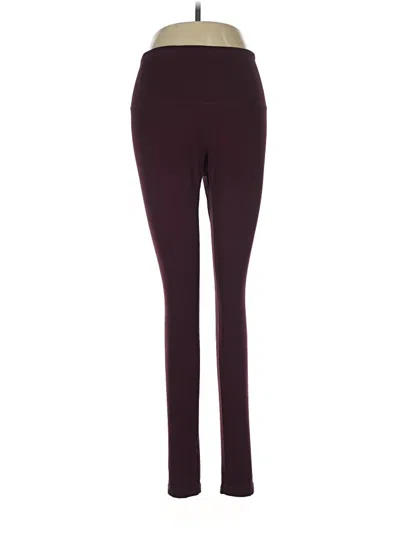 Pre-owned Zella Active Pants In Burgundy