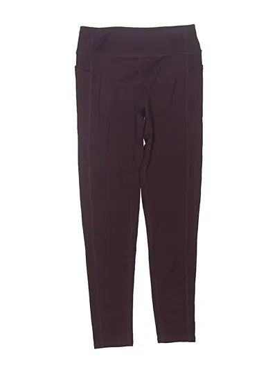 Pre-owned Zella Kids' Active Pants In Burgundy