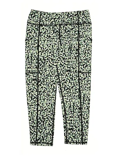 Pre-owned Zella Kids' Active Pants In Green