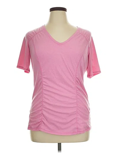 Pre-owned Zella Active T-shirt In Pink