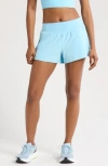 Zella All Sport High Waist Shorts In Blue Sky