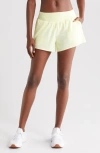 Zella All Sport High Waist Shorts In Yellow