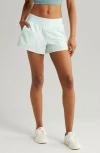 Zella All Sport High Waist Shorts In Green Glimmer