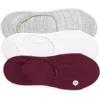 Zella Assorted 3-pack No-show Sneaker Socks In Purple Starling