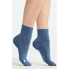 Zella Assorted 3-pack Half Crew Socks In Blue