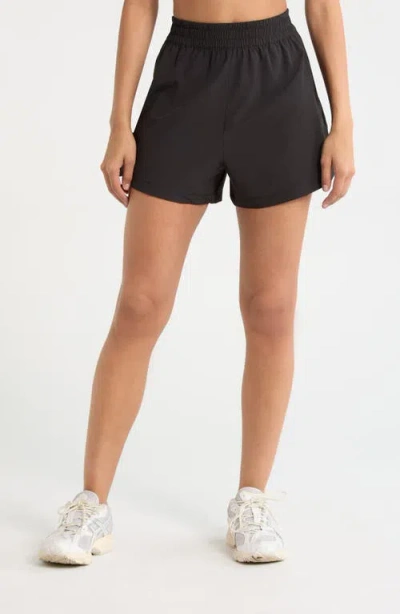 Zella Atlas High Waist Daily Shorts In Black