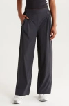 Zella Atlas High Waist Straight Leg Pants In Black