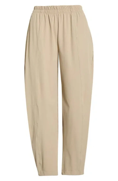 Zella Atlas High Waist Utility Adjustable Ankle Pants In Brown