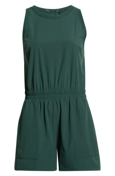 Zella Atlas Short Romper In Green