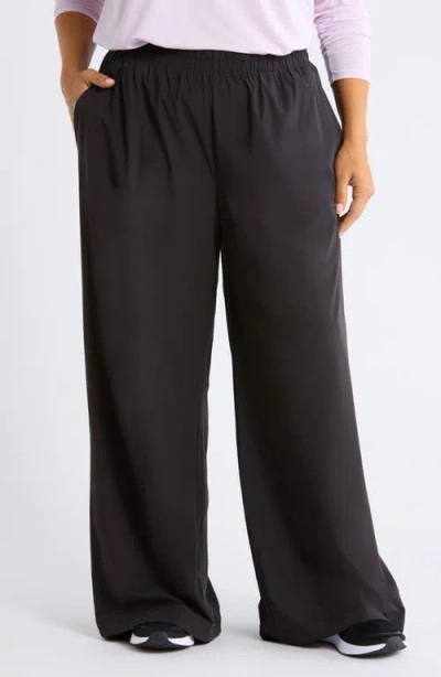 Zella Atlas Wide Leg Pants In Black