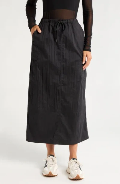 Zella Boundless Cargo Maxi Skirt In Black