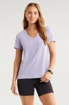 Zella Breathe Active T-shirt In Purple Heirloom