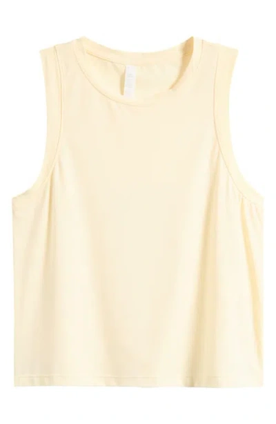 Zella Breathe Active Tank In Yellow Flan
