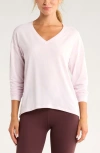 Zella Breathe Long Sleeve T-shirt In Pink