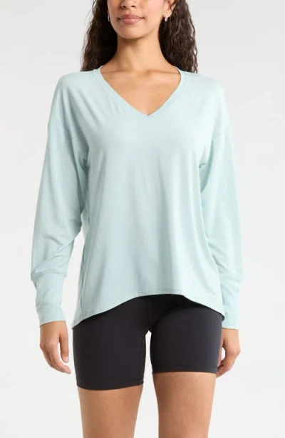 Zella Breathe Long Sleeve T-shirt In Blue
