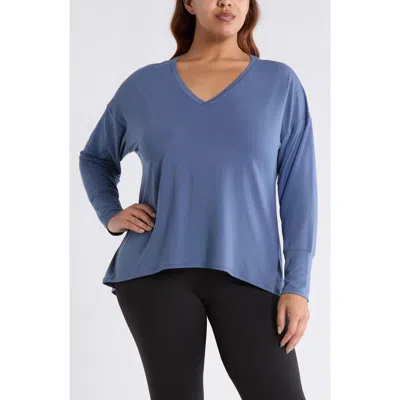 Zella Breathe Long Sleeve T-shirt In Blue