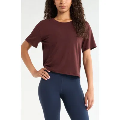 Zella Breathe Performance T-shirt In Brown