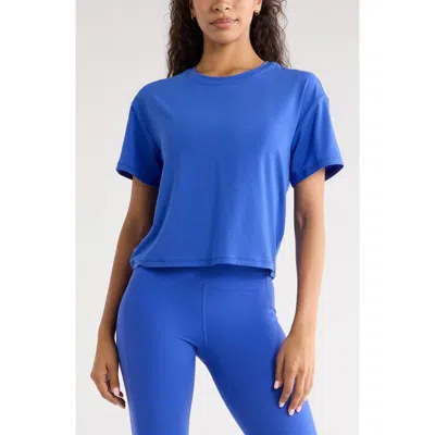 Zella Breathe Performance T-shirt In Blue