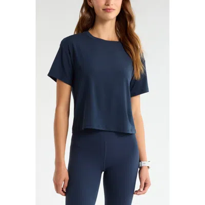 Zella Breathe Performance T-shirt In Blue