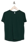Zella Breeze Thru Mesh Active T-shirt In Green Park
