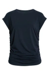 Zella Breezy Ruched Top In Blue