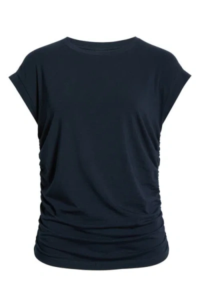 Zella Breezy Ruched Top In Blue